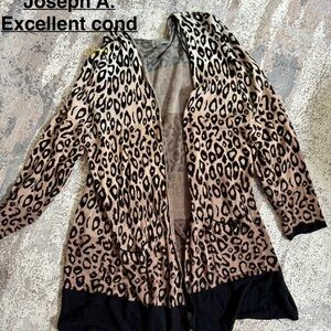 Leopard Print Open Cardigan